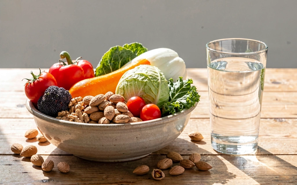 Friss alapanyagok tányéron